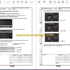 Komatsu WA470-7 Wheel Loader Field Assembly Instruction (GEN00122-00)