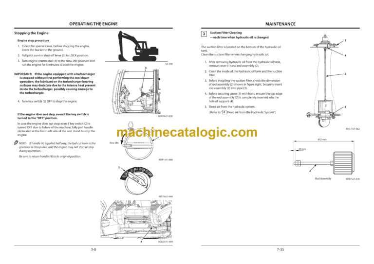 Hitachi ZX110-5G and ZX120-5G Excavator Operator's Manual (ENMDAZ