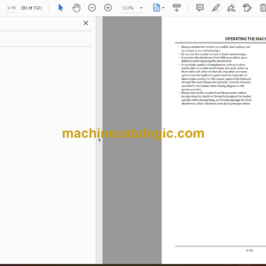 Hitachi ZX135US-6 Short-Reach Specification Machine Operator’s Manual (ENMDAS-SR1-1, ENMDAS-SR1-3)