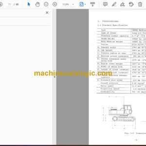 Hitachi UH082 Hydraulic Excavator Operator’s Manual (EM164-4-4)