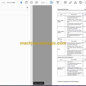 Komatsu D71EX-24, D71EX-24E0, D71PX-24, D71PX-24E0 Bulldozer Shop Manual (SEN06841-09)