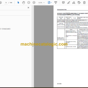 Komatsu D375A-5 Radio Control Spec. Bulldozer Shop Manual (SEBM028901)