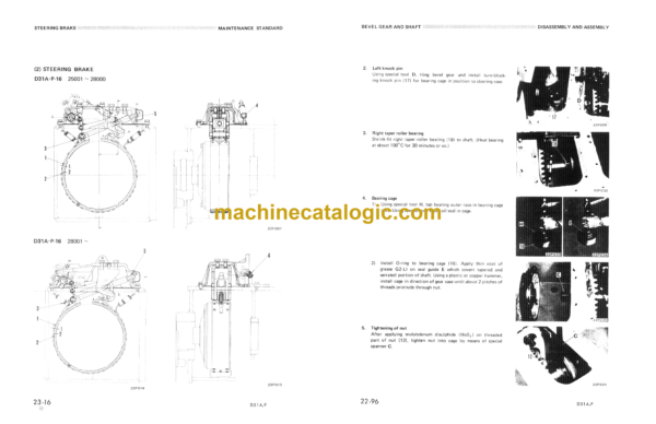 Komatsu D31A-16, D31P-16 Bulldozer Shop Manual (SEBM0114B01)