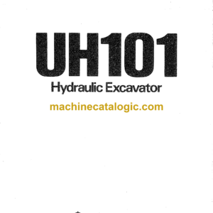 Hitachi UH101 Hydraulic Excavator Operator's Manual (EM750-4-1)