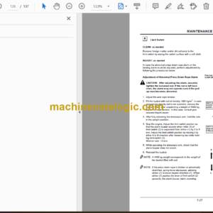 Hitachi ZX350LC-3 Operated Telescopic Clamshell Equipped Machine Operator’s Manual (EM1V7-OP1-1)