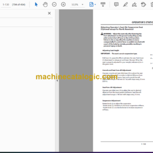 Hitachi EX1200-7B Hydraulic Excavator Operator’s Manual (ENMKAB-1-1, ENMKAB-1-3, ENMKAB-1-4, ENMKAB-1-5)