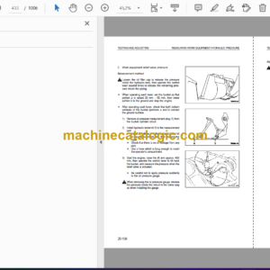 Komatsu WA470-3 Wheel Loader Shop Manual (VEBM480104)