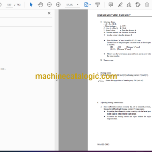 Komatsu WA180-3MC Avance Plus Wheel Loader Shop Manual (CEBM005002)