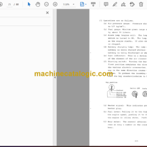 Hitachi UH101 Hydraulic Excavator Operator’s Manual (EM750-4-1)