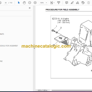 Komatsu WA900-3LC Wheel Loader Field Assembly Instruction (CEAW000200)