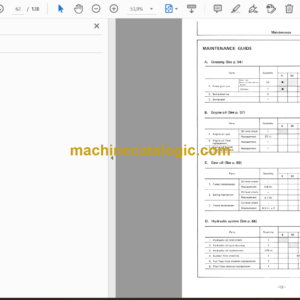 Hitachi EX220,EX220LC Excavator Operator’s Manual (EM153-1-1, EM153-1-3, EM153-1-4)