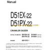 Komatsu D51EX-22, D51PX-22 Crawler Dozer Shop Manual (CEBM019112)
