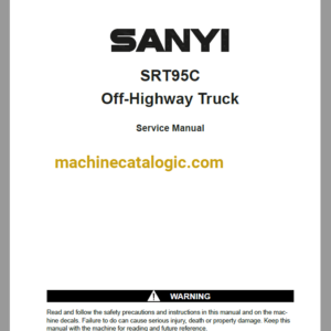 Sany SRT95C Off-Highway Truck Service Manual