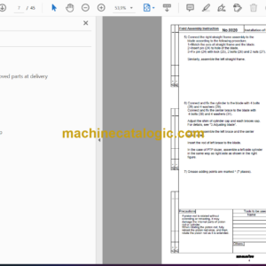 Komatsu D85EXi-18, D85PXi-18 Bulldozer Field Assembly Instruction (GEN00137-01)