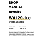 Komatsu WA120-1LC Wheel Loader Shop Manual (CEBMW16040)