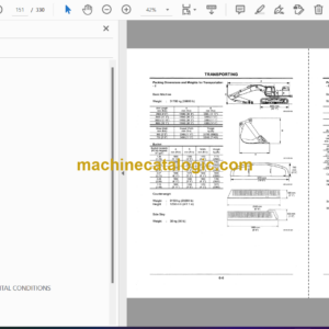 Hitachi ZX450, ZX450H, ZX450LC, ZX450LCH Excavator Operator’s Manual (EM16J-NA1-1)