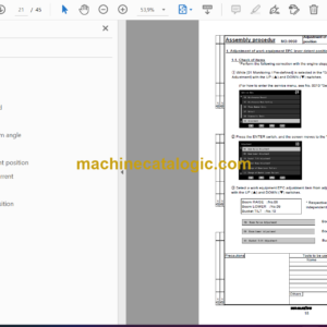 Komatsu WA380-7 Wheel Loader Field Assembly Instruction (GEN00114-00)