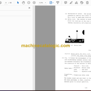 Hitachi UH07-3 Hydraulic Excavator Operator’s Manual (em164-3-2, em164-3-3)