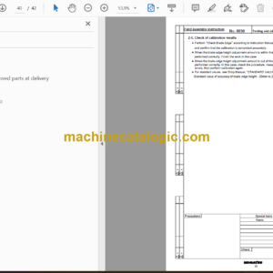 Komatsu D85EXi-18E0, D85PXi-18E0 Bulldozer Field Assembly Instruction (GEN00250-00)