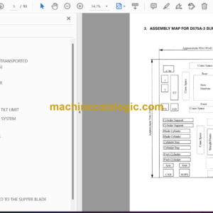 Komatsu D575A-3 Super Dozer Field Assembly Instruction (SEAW002700)