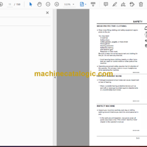 Hitachi CS125-3 Macadam Roller Operator’s Manual (EM8X1-1-1, EM8X1-1-2, EM8X1-1-3)