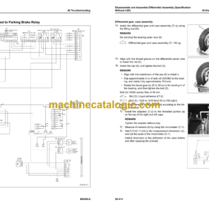 Komatsu WA500-8 Wheel Loader Shop Manual (SEN06581-17)