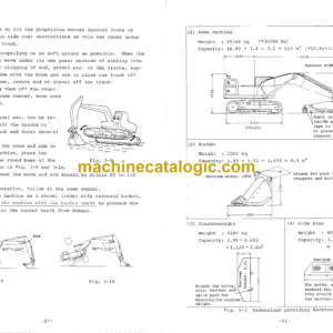 Hitachi UH171, UH171LC Hydraulic Excavator Operator’s Manual (EM123-1-6)