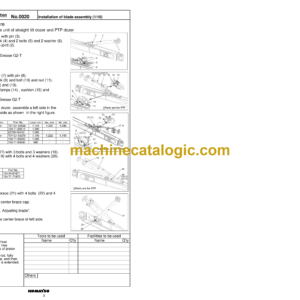 Komatsu D85EXI-18, D85PXI-18 Bulldozer Field Assembly Instruction (25001 and up)