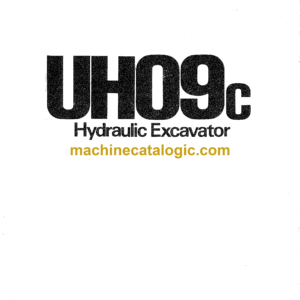 Hitachi UH09C Hydraulic Excavator Operator's Manual (EM750-3C)