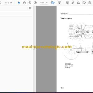 Komatsu WA30-1 Wheel Loader Shop Manual (SEBM0362A01)