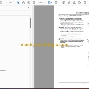 Hitachi ZV250PR-G, ZV250PR-D, ZV350PR-G, ZV350PR-De Reversible Vibratory Plate Operator’s Manual (ENMTTB-EN1-3)