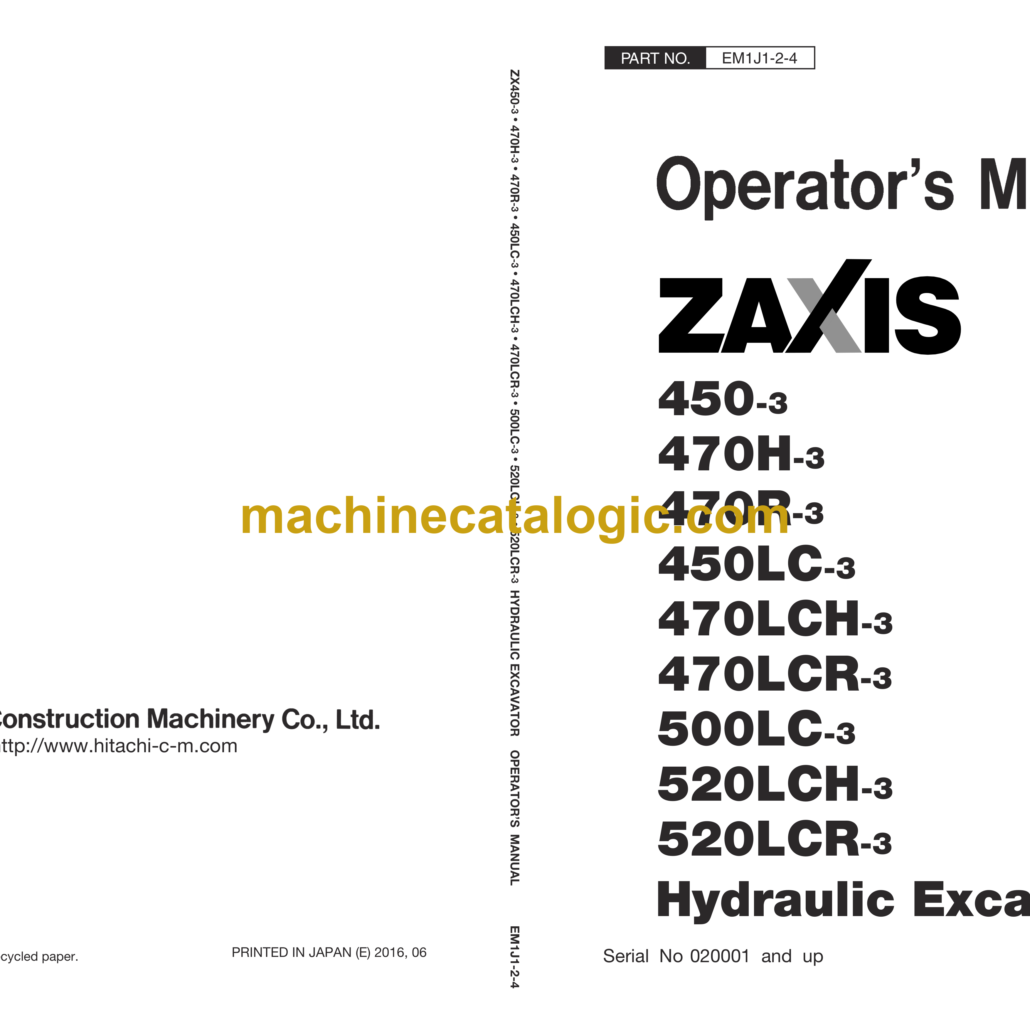人気ブランドバ40代 ZX450-3, Hitachi ZX470H-3, ZX470LCH-3 ZX450LC-3, ZX470R-3, パーツ