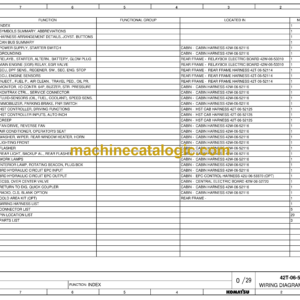 Komatsu WA70M-8E0 Wiring Diagrams