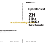 Hitachi ZH210-A, ZH210LC-A Hybrid Excavator Operator's Manual (ENMDCF-1-2)