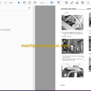 Komatsu WA250-5, WA250PT-5 Wheel Loader Shop Manual (SEBM033210)