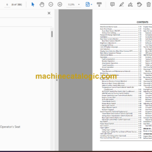 Hitachi ZH210-A, ZH210LC-A Hybrid Excavator Operator’s Manual (ENMDCF-1-2)