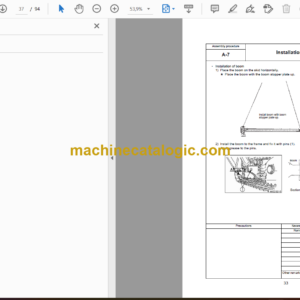 Komatsu D355C-3 Bulldozer Field Assembly Instruction (GEN00127-04)