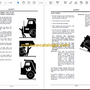 Hitachi EH5000AC-2 Dump Truck Operators Manual