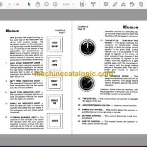 Hitachi 309-310HD Rear Dump Operator Handbook (10057)