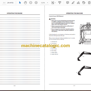 Hitachi ZX130LCN-5B Type HE13 Super Long Front Hydraulic Excavator Operator’s Manual (ENMDAD-ENSL1-1)