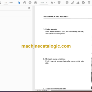 Komatsu D75S-5 Bulldozer Shop Manual (SEBM01450503)