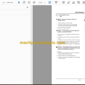 Hitachi ZX135US-5B Short-Reach Specification Machine Operator’s Manual (ENMDAE-SR1-1.pdf, ENMDAE-SR1-2)