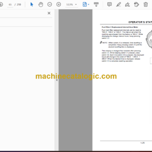 Hitachi CP220-3 Tire Roller Operator’s Manual (EM8UC-1-2, EM8UC-1-3, EM8UC-1-4, EM8UC-1-5)