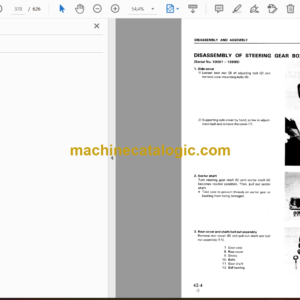 Komatsu WA100-1L Wheel Loader Shop Manual (CEBMW26030)