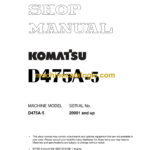 Komatsu D475A-5 Bulldozer Shop Manual (SEBM033717)