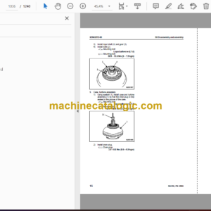 Komatsu D61EX-15E0, D61PX-15E0 Bulldozer Shop Manual (SEN02387-03)