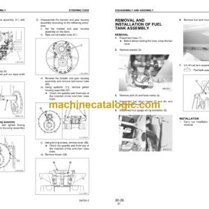 Komatsu D475A-5 Bulldozer Shop Manual (SEBM033717)