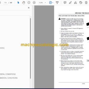 Hitachi EX1900-6 Hydraulic Excavator Operator’s Manual (EM18K-1-2 to EM18K-1-8)