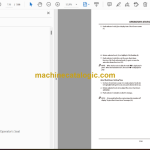 Hitachi ZX120-6 ZX160-6 ZX200-6 ZX240-6 ZX300-6 ZX330-6 class Hydraulic Excavator Operator’s Manual (ENMDC1-EN2-1 to ENMDC1-EN2-8)