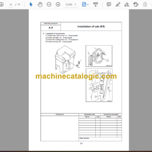 Komatsu D155C-1DA Bulldozer Field Assembly Instruction (GEN00023-02)